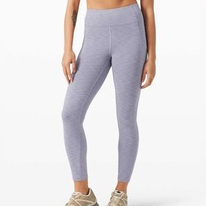 Lululemon Invigorate High Rise Tight 25” Size 6 Heathered Peri Purple